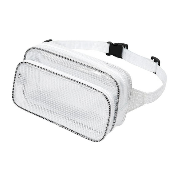 jicheng Anti Static Cleanroom Toolbag PVC Waist Bag Portable Adjustable Strap Waterproof Clear Fanny Pack for Beaches Music Festivals