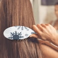 thumbnail image 3 of Blue Christmas Snowflake Pattern Hair Brush,Girls Detangling Hair Brush,Glide Through Tangles with Ease for Wet & Dry Hair,8.8"X2.8", 3 of 7