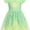 Green, variant on LumiFest G'irl's Princess Dress Halloween Cosplay Dress Up Casual Dresses Sparkling Tulle & Ruffle Sleeve Princess Costume for Birthday Party Fancy Dress up