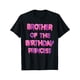thumbnail image 1 of Brother of The Birthday Princess Girl Balloon Party T-Shirt Men and Women Can Wear, Black, White, Gifts, 1 of 6