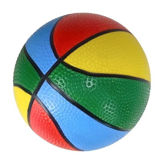 Inflatable Mini Basketball Beach Pool Play Ball, 7.09In Water Game Toy, Dual Land Water Foldable Portable Ball for Summer Swimming Pool Backyard Camping Parent-Child Party Entertainment