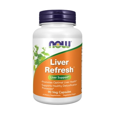 NOW Supplements, Liver Refresh™ with Milk Thistle Extract and unique Herb-Enzyme blend, 90 Veg Capsules