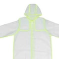 thumbnail image 3 of koolsoo Poncho de Pluie, Capuche et Manches EVA Imperméable à l'Eau Léger Portable Long Vert Rapide M, 3 of 9