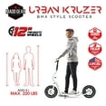 thumbnail image 2 of Madd Gear Urban Glide Commuter Scooter - White / Black, 2 of 11