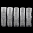 thumbnail image 3 of 2x100 Uds. Caja De Soporte De Almacenamiento De Contenedor De Cápsulas De Monedas De Plástico Redondo Transparente 37mm SM SunniMix Cápsulas de monedas, 3 of 8