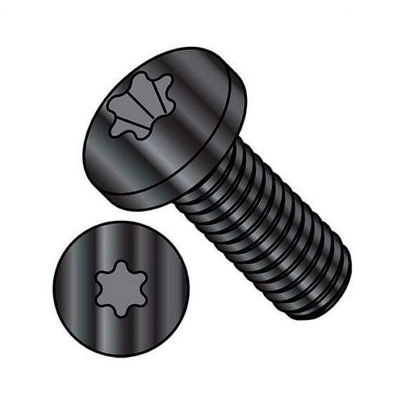 #4-40 x 1/2 in Torx Pan Machine Screw, Black Oxide Stainless Steel, 5000 PK