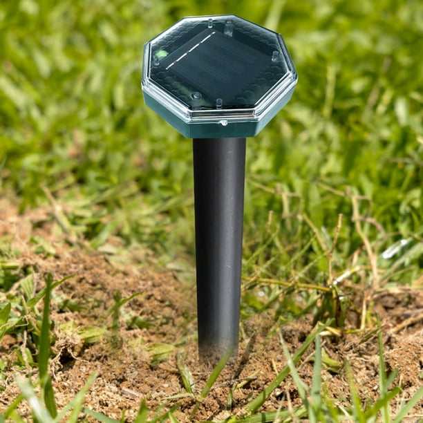 Ahuyentador de mascotas con energía solar Suministros para el control de plagas Elemento disuasorio ultrasónico para animales