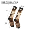 thumbnail image 2 of Lsque Butterfly Cow Barrel Pattern Sport Compression Socks for Men & Women 15-20 mmHg Knee High Nurse Pregnant Running Medical and Travel Athletic, 2 of 6