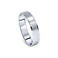 thumbnail image 4 of Mens 5mm 10K White Gold Brushed Wedding Band, 4 of 4
