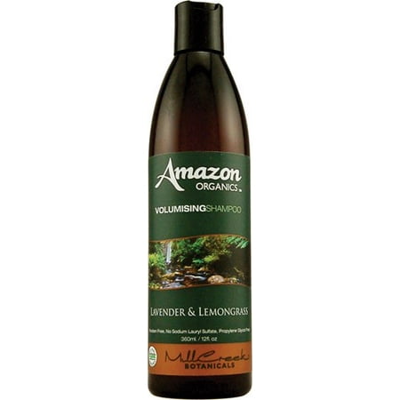 Mill Creek Amazon Organics Volumizing Shampoo, Lavender and Lemongrass, 12 Fl