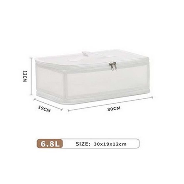 Large Toy Box, Transparent 7 Pc Set Storage Container for Clothing Quilts and Household Sorting