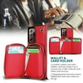 thumbnail image 5 of TECH CIRCLE For Galaxy Note 20 Ultra Wallet Case,Card Holder Phone Case for Women, Zipper PU Leather Purse Kickstand Folio Flip Case with Crossbody Strap for Samsung Galaxy Note 20 Ultra 6.9" 2020,Red, 5 of 8