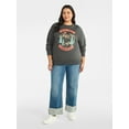 thumbnail image 2 of Terra & Sky Women's Plus Size Big Sky Midwest Graphic Sweatshirt with Long Sleeves, Sizes 0X-4X, 2 of 5