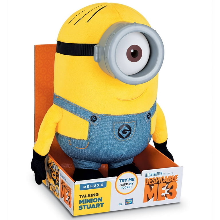 Despicable Me 3 Deluxe Talking Huggable Minion Stuart Plush