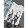 thumbnail image 3 of Fawn Boston Terrier T-Shirt Women -Image by Shutterstock, Female 5X-Large, 3 of 4