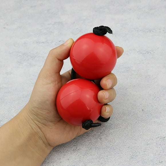 EGNMCR Rhythmic Sand Balls Percussion Instruments Sand Double Balls Sand Hammer Seamless Frosted Sand Balls Cork Sand Balls sandlot percussion