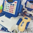 thumbnail image 4 of Cash Register Toy Simulated: Cashier Playset Supermarket Checkout Toy with Light, 4 of 10