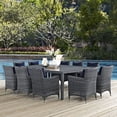 thumbnail image 1 of Modway Summon Ensemble de Salle à Manger d'Extérieur Sunbrella® de 11 Pcs en Canvas Navy, 1 of 8