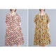 thumbnail image 5 of Vestido suelto de mujer Vestido bohemio con estampado floral con bolsillos Manga corta Cuello r Abanopi Vestido, 5 of 6