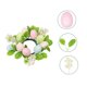 thumbnail image 4 of Corona de Pascua con huevos simulados | Decoración colgante de primavera para puerta | Guirnalda de hojas y frutas de PVC para decoración del hogar, fiestas o bodas., 4 of 6