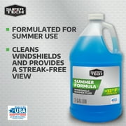 Super Tech Summer Formula Standard Windshield Washer Fluid, 1 Gallon