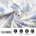 thumbnail image 3 of Freedom Hydrangea Floral Throw Blanket Gifts for Women, Blue Floral Hydrangea Blanket for Bedroom, Camping, Couch, Room Decor, Soft Cozy Flannel Gifts 50"x60", 3 of 6