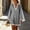 Black, variant on Women's V-Neck Long Sleeve Lace Striped Mini Dress, Casual Summer Fashion