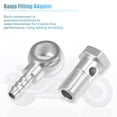 thumbnail image 5 of Unique Bargains 14mm ID 8mm OD M14x1.5 Banjo Fitting Fuel Line with Screw Washer for Motorcycle Silver Tone 1 Set, 5 of 6