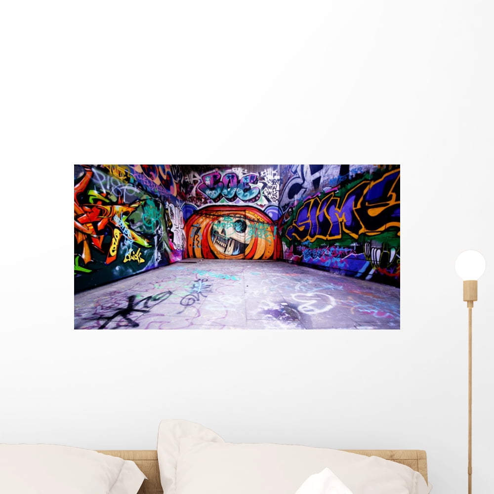 Graffiti Wall Mural by Wallmonkeys Peel and Stick Graphic (24 in W x 12