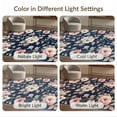 thumbnail image 7 of ODIKA 4'x6' Washable Area Rug Non-Slip, Chair-Friendly, Flatwoven Scatter Vintage Pink Scroll Mirrored Bouquet Entry Door Entryway for Home Office, Under Desk, 7 of 7