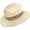 Brown Band, variant on Panama Jack Matte Toyo Straw Safari Sun Hat with 3-Pleat Ribbon Band (Black Band, Large/X-Large)