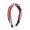 thumbnail image 1 of Ofertas Únicas 1 Pc Diademas Anchas de Patrón Ripple Grace para Mujeres Negro Rojo, 1 of 1