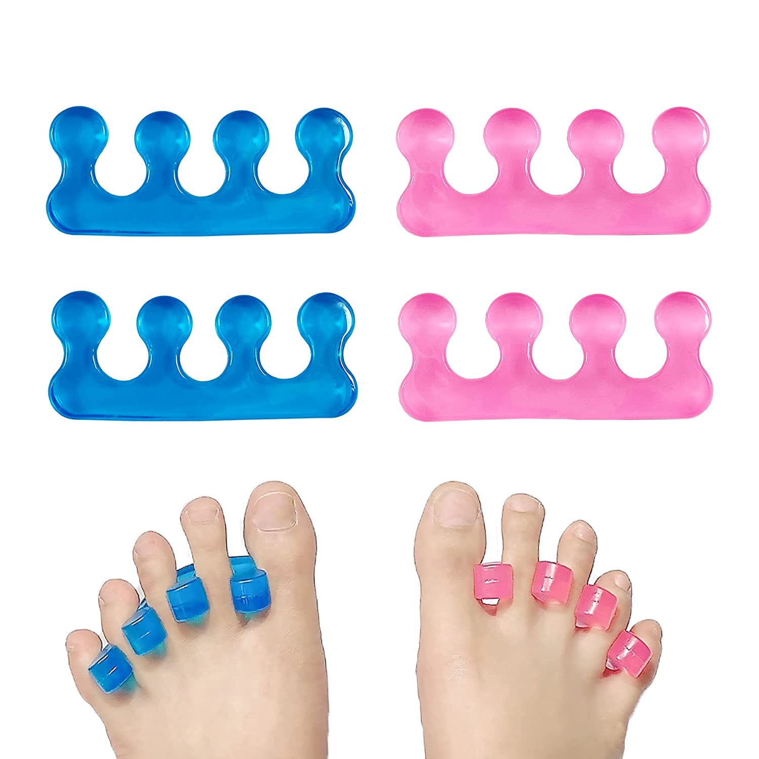 4 Pcs Toe Separators Pedicure Pedicure Toe Separators Repeatable