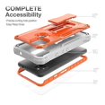 thumbnail image 4 of FITO For Google Pixel 5A Case, Phone Case with Screen Protector and Kickstand (Orange), 4 of 7