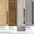thumbnail image 3 of Amerock Farewind 12 inch (305mm) Center-to-Center Matte Black Appliance Pull, 3 of 6