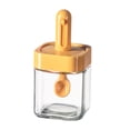 thumbnail image 3 of yuksok Assaisonnement Pot Clair Pot de Stockage Conteneur Multifonction avec Couvercle Pot d'Épices Jaune, 3 of 9