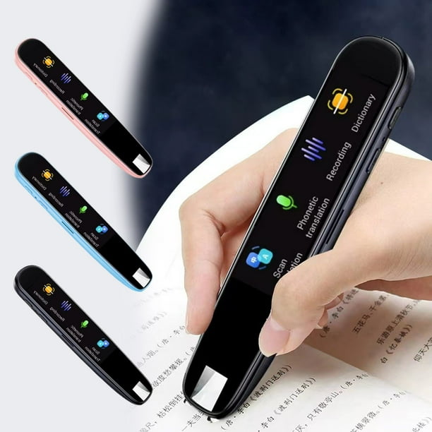 Bolígrafo Traductor Electrónico | Traducción de Fotos y Voz sin Conexión | 112 Idiomas, Pantalla Táctil de 3.0" | Portátil | Diccionario Electrónico, Corrección de Pronunciación | 1800mAh, USB-C