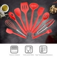 thumbnail image 3 of Amdohai 10PCS Cooking Utensils Kitchen Utensil Set Silicone Kitchenware Set Stainless, 3 of 7