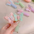 thumbnail image 3 of Colorful Braided Flower Hair Accessories - Spiral Telephone Wire Ponytail Holders, Phone Cord Hair Ties (4PCS 02), 3 of 7