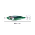 thumbnail image 4 of Señuelo Pesca Luminoso Anzuelos Calamar Anzuelo Artificial Cebos Jigging () Verde, 4 of 4
