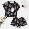thumbnail image 2 of Kuromi And My Melody Women Pajamas Set Loungewear Sleepwear 2 Piece PJ Sets, 2 of 7