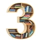 thumbnail image 1 of Adornos navideños, adornos navideños, regalos navideños, adorno colgante para amantes de los libros, adorno de biblioteca, formas digitales, decoración para ratones de biblioteca, adorno acrílico, reg, 1 of 4