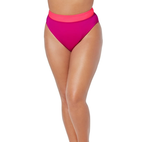 Swimsuits for All Women's Plus Size High Waist Cheeky Bikini Brief