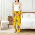 thumbnail image 4 of Pofeuu Mardi Gras Crayfish and Fleur de lis Print Women's Fashion Pajama Pants with Pockets Comfy Drawstring Sleep Lounge Bottoms-Medium, 4 of 6
