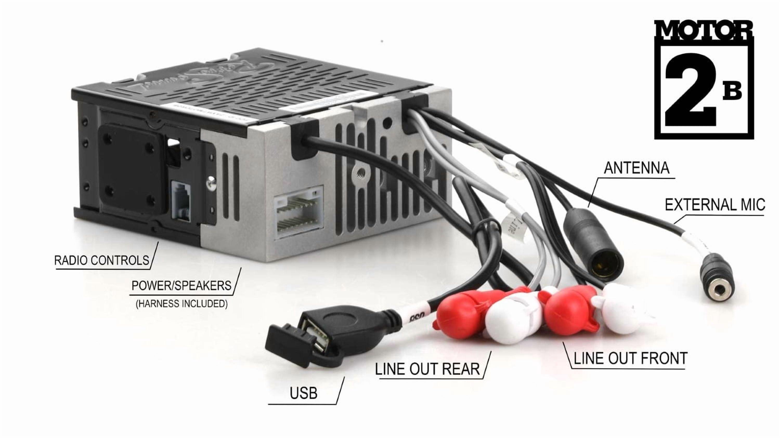 RetroRadio Compatible with 1978-79 Ford Bronco Features Include Bluetooth, USB, AM/FM HBC-M2-126-55P-75PF2