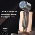 thumbnail image 3 of Travel Hair Dryer with Dual Voltage, 1800W Compact Blow Dryer with Folding Handle, Gray, 3 of 7
