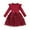 #0090-Red, variant on Favoffer Fall/Winter Girl's 3D Flower Mesh Dress Fly Sleeve Belted Long-Sleeve Dress for Daily, Party, Kids 3-10Y