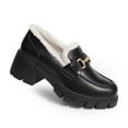 thumbnail image 5 of DREAM PAIRS Loafers for Women, Platform Chunky Loafers Slip On Casual Shoes with Fur Lining, 5 of 6