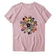 thumbnail image 3 of Tops de Manga Corta de las Mujeres, Cuello Redondo Impreso, Camiseta de Manga Corta para las Mujeres, 3 of 3
