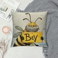 thumbnail image 2 of SHANXI Bee Kind Cute Bee Gnome Spring Throw Pillow Cover Seasonal Spring Summer Home Living Room Decor Pillow Cover,Farmhouse Honey Bee Cushion Cover,Bee Lover Gifts,Girls Women Gifts 12x12in, 2 of 5